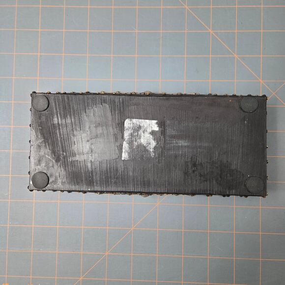 Faux Tooled Leather Western Horse Studded Trinket Tray Silver Conchas - Picture 12 of 14